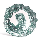 fortnum DB Ceramic Teal Round Flow Serving Platter- Buy online at McGrocer