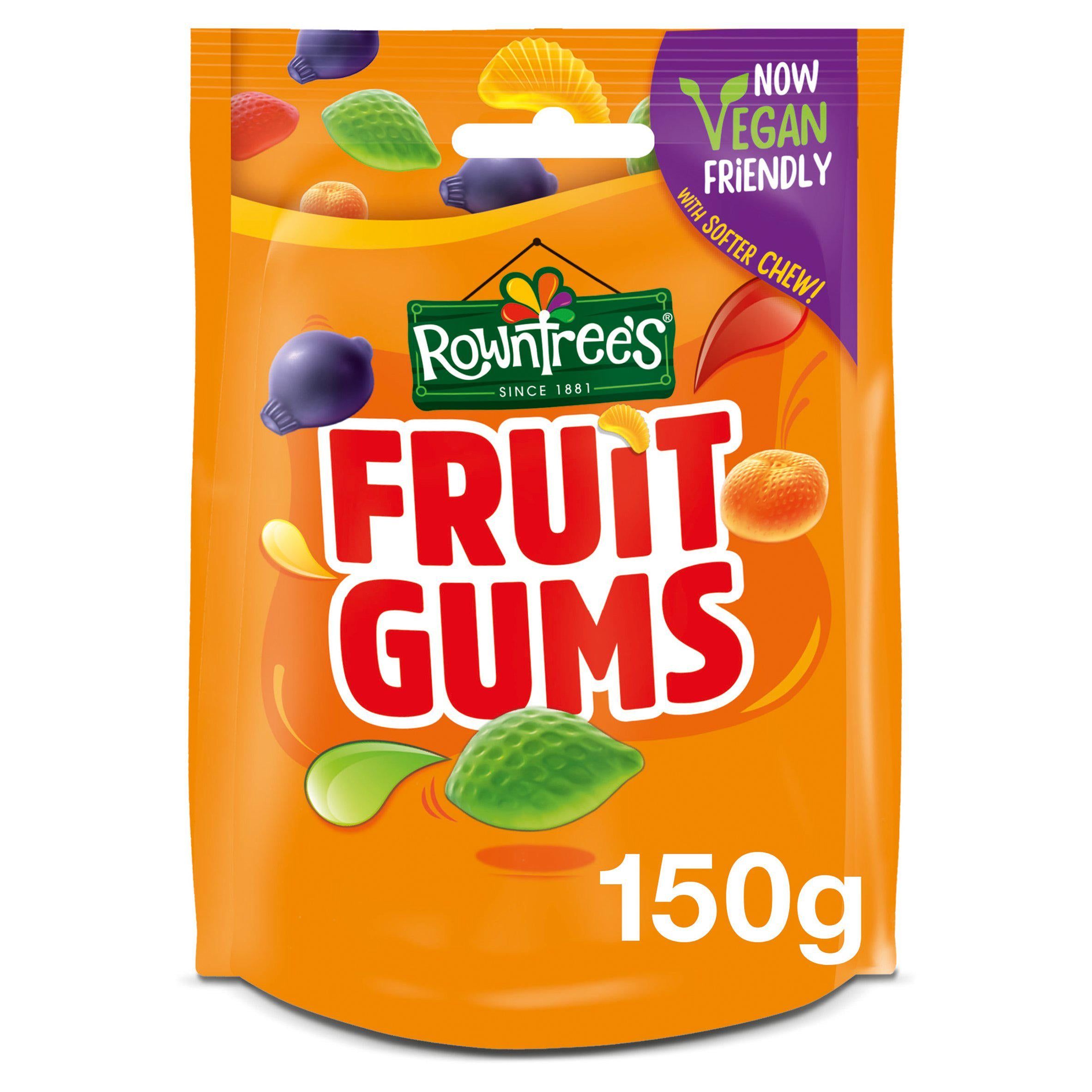 Rowntree's Fruit Gums Sweets Sharing Pouches 150g