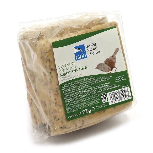 RSPB Super Suet Mealworm Cake 3 per pack
