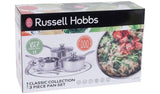 Russell Hobbs 3 Piece Stainless Steel Pan Set