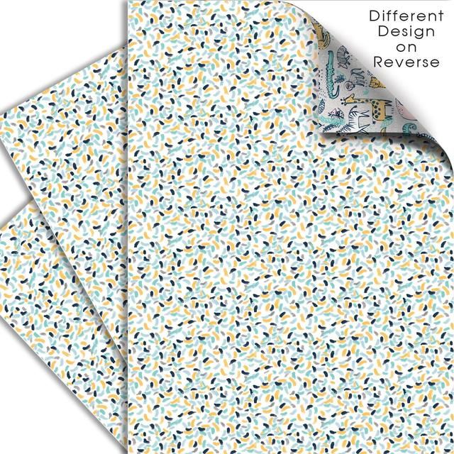 Safari Club Double Sided Gift Wrap Sheets 3 per pack