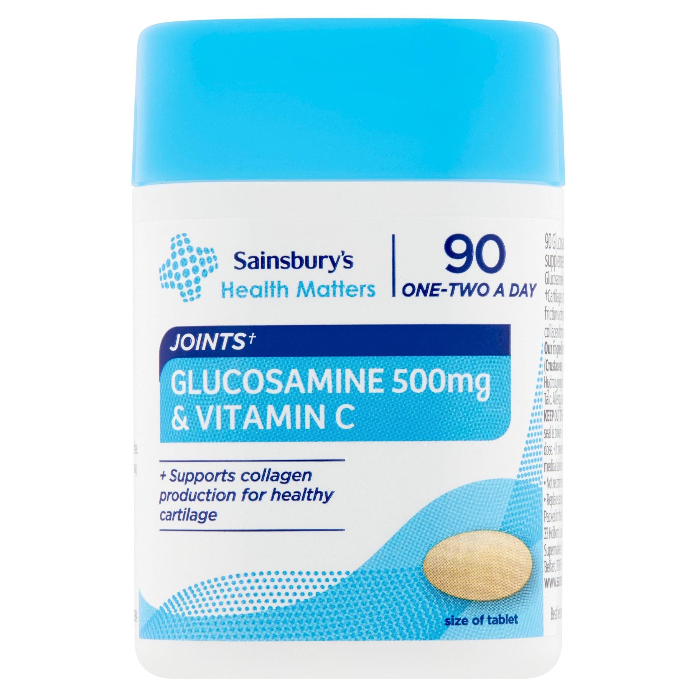 Sainsbury's Glucosamine Sulphate & Vitamin C x90 500mg