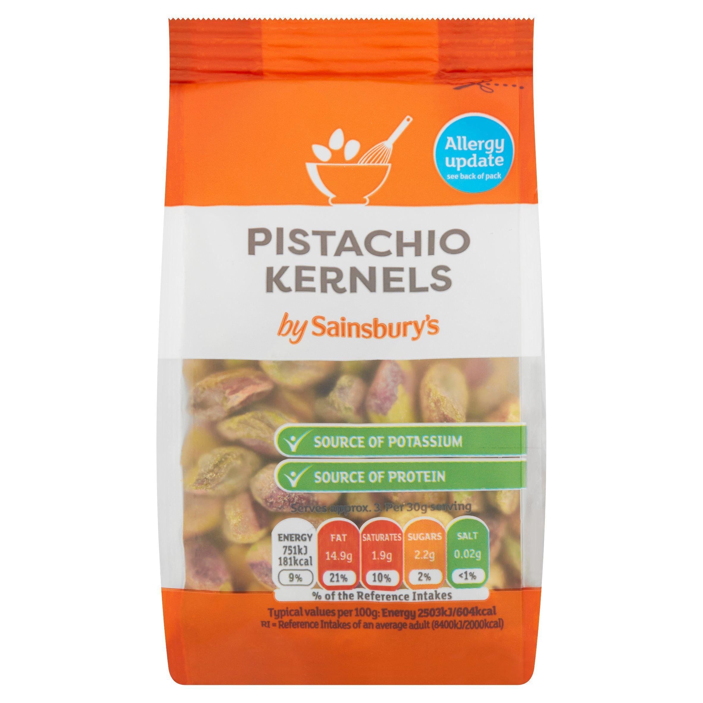 Sainsbury's Pistachio Nuts 100g