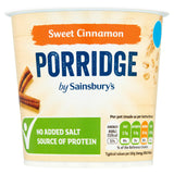 Sainsbury's Sweet Cinnamon Porridge 57g