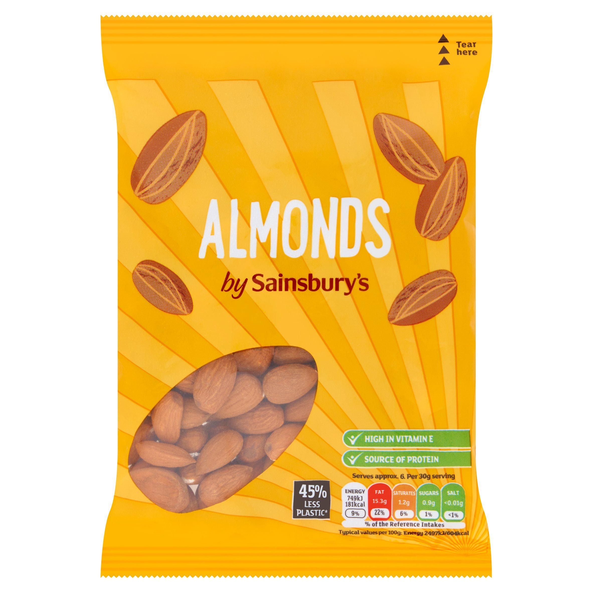 Sainsbury’s Whole Almonds 200g
