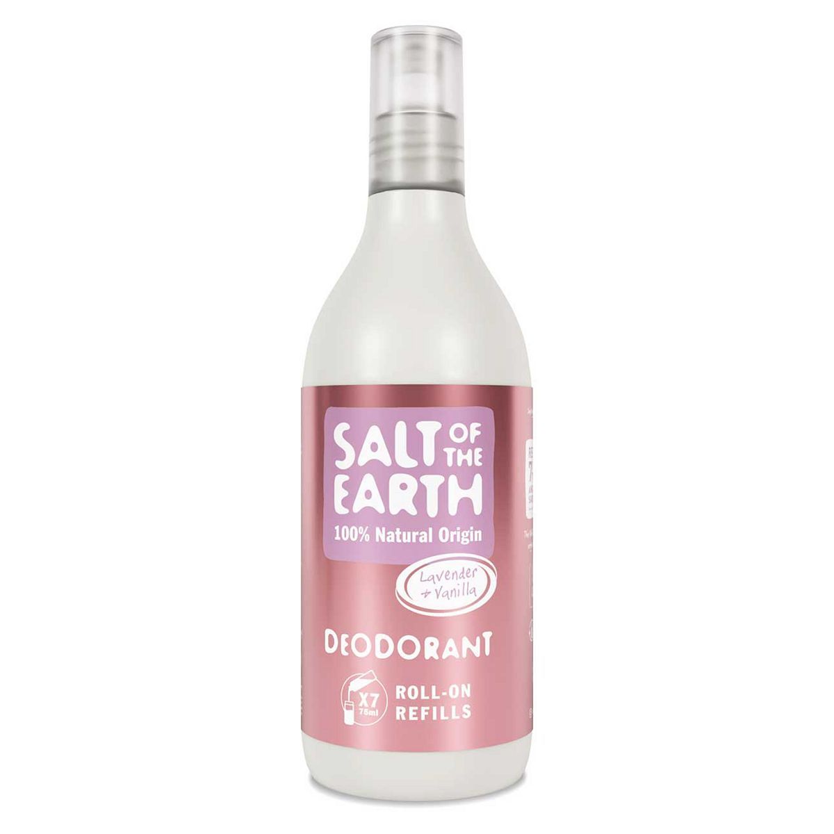 Salt of the Earth Roll-On Refill Bottle Lavender & Vanilla Natural Deodorant - 525ml