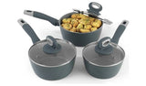 Salter Healthy Cook 3 Piece Aluminum Pan Set - Grey
