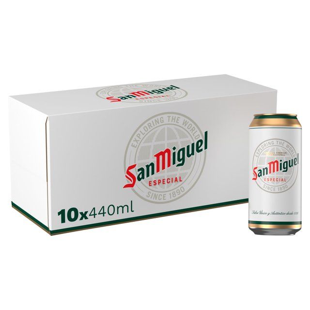 San Miguel Premium Lager Beer Cans 10 x 440ml