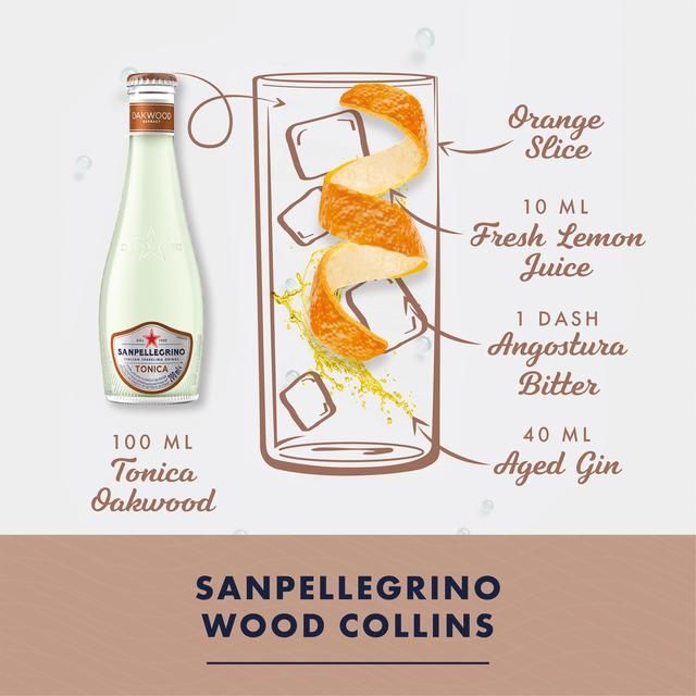 San Pellegrino Oakwood Tonic Water Glass 4 x 200ml