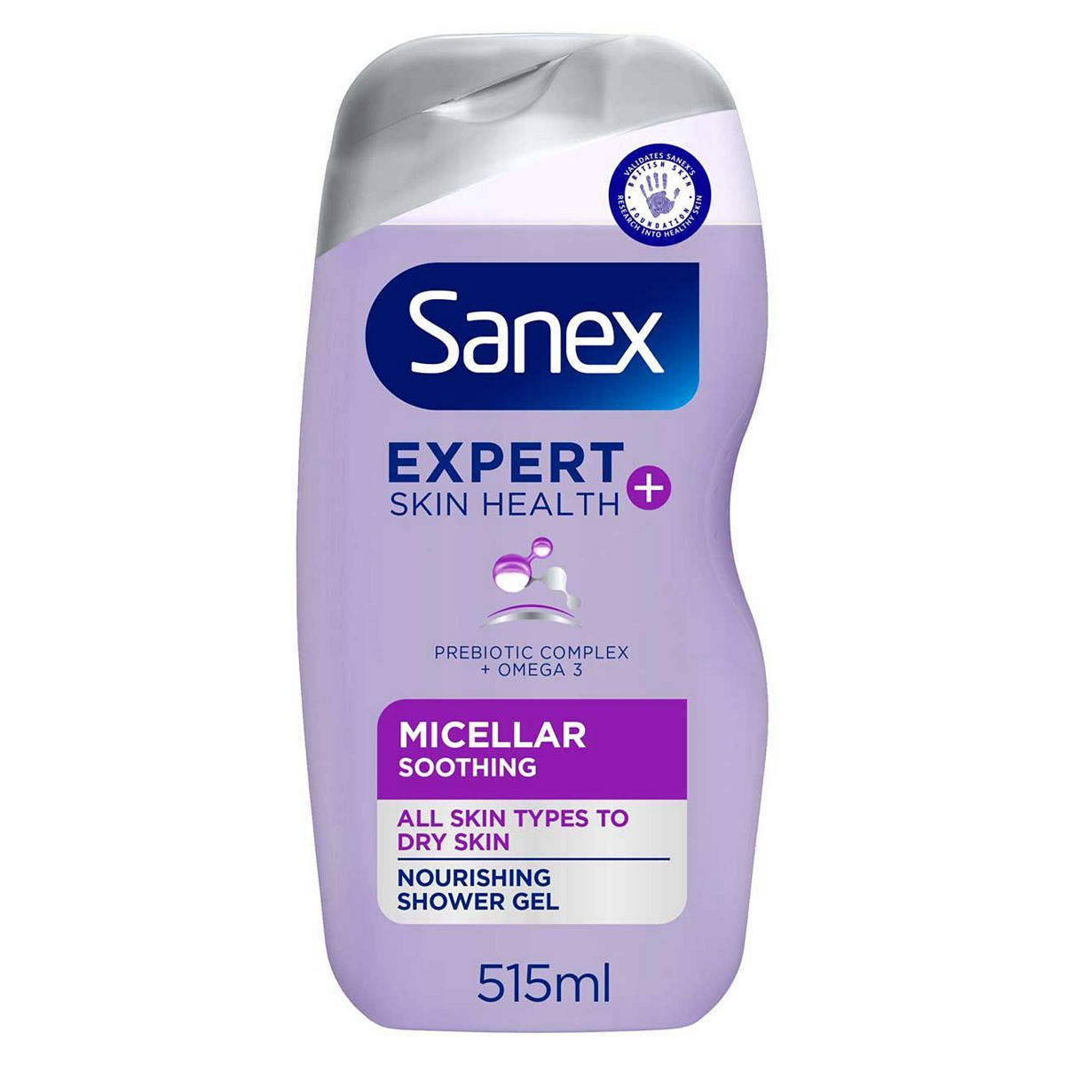 Sanex Expert Skin Health+ Micellar Soothing Shower Gel 515ml
