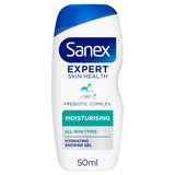 Sanex Expert Skin Health Moisturising Shower Gel Body Wash Travel Size 50ml