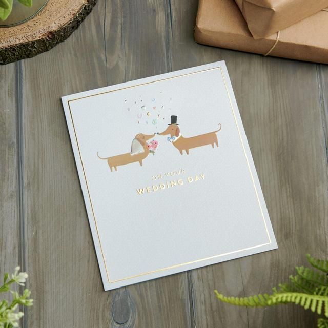 Sausage Dog Wedding Card