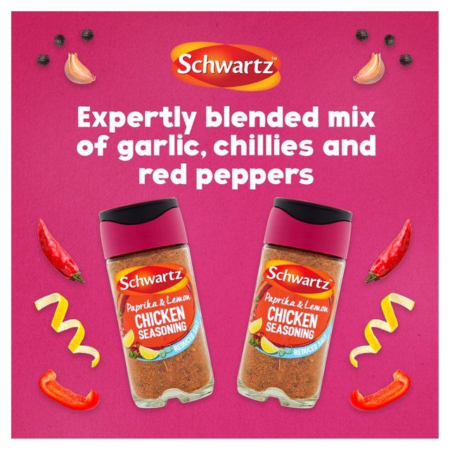 Schwartz Paprika & Lemon Chicken Seasoning No Added Salt Jar   43g