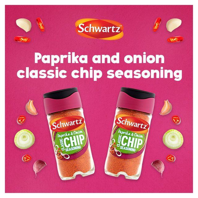 Schwartz Paprika & Onion Classic Chip Seasoning Jar 55g