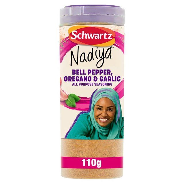 Schwartz x Nadiya Bell Pepper Oregano & Garlic All Purpose Seasoning Drum   110g