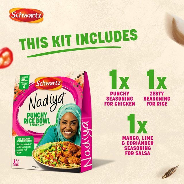 Schwartz x Nadiya Punchy Rice Bowl Recipe Kit 65g