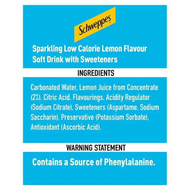 Schweppes Slimline Lemonade   2L