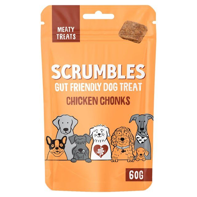 Scrumbles Dog Treats Meaty Chicken Chonks 60g
