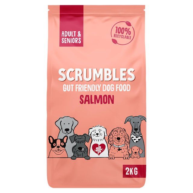 Scrumbles Grain Free Adult and Seniors Salmon Dry Dog Food 2kg