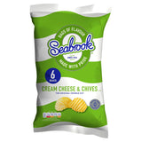 Seabrook Crinkle Cut Cream Cheese & Chives Multipack Crisps