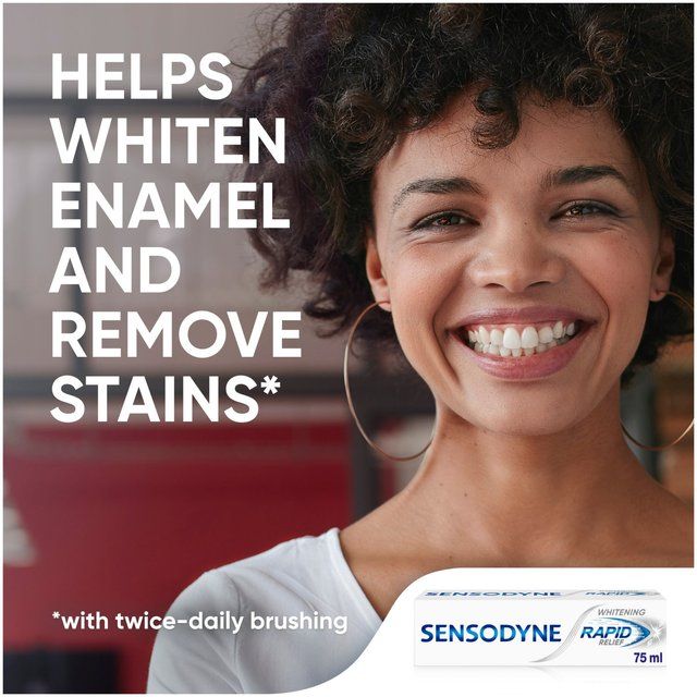 Sensodyne Rapid Relief Sensitive Whitening Toothpaste   75ml