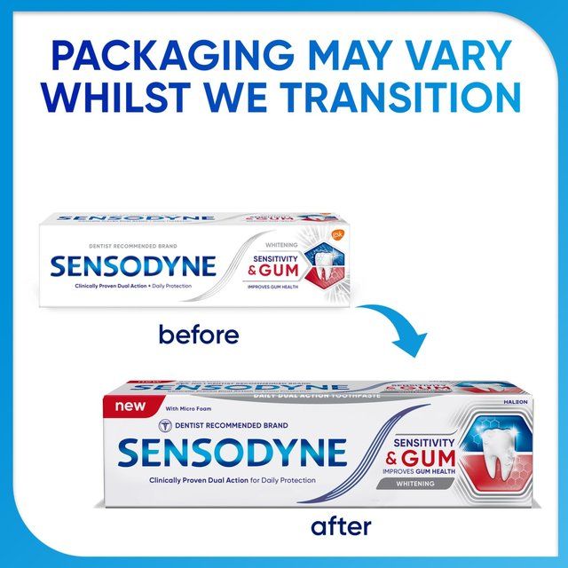 Sensodyne Sensitive Sensitivity & Gum Whitening Toothpaste   75ml