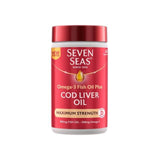Seven Seas Cod Liver Oil Max Strength Omega-3 & Vitamin D Capsules 60 per pack