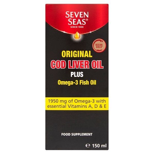 Seven Seas Cod Liver Oil + Omega-3 Liquid 150ml