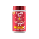 Seven Seas Cod Liver Oil One A Day Omega-3 Fish Oil & Vitamin D Caps 120 per pack