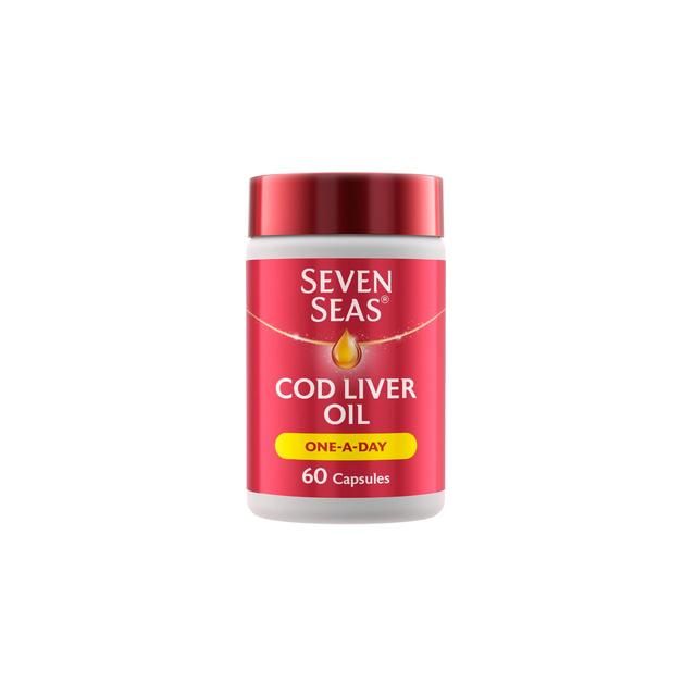 Seven Seas Cod Liver Oil One A Day Omega-3 Fish Oil & Vitamin D Caps   60 per pack