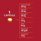 Seven Seas Cod Liver Oil One A Day Omega-3 Fish Oil & Vitamin D Caps   60 per pack