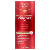 Seven Seas Cod Liver Oil Plus Omega-3 Maximum Strength Liquid 300ml