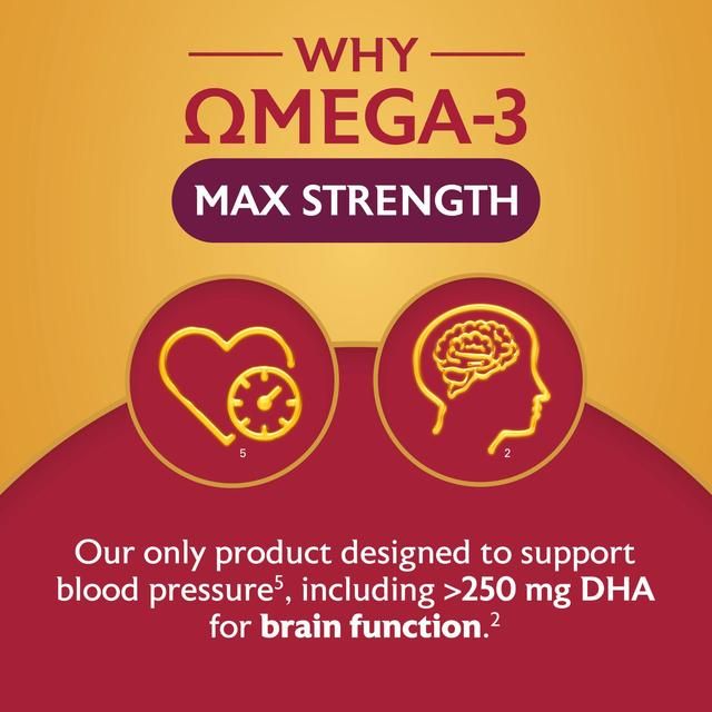 Seven Seas Omega-3 Fish Oil Max Strength with Vitamin D Capsules   30 per pack