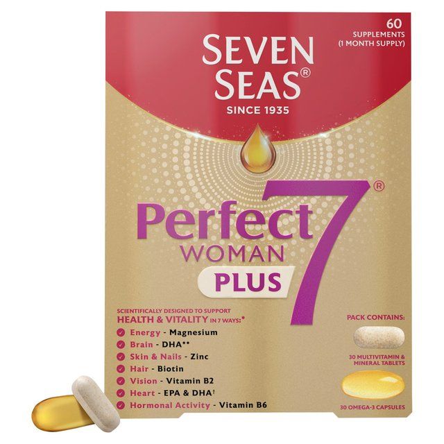 Seven Seas Perfect7 Woman Plus Multivitamins & Omega-3 30 Day Duo Pack   30 per pack