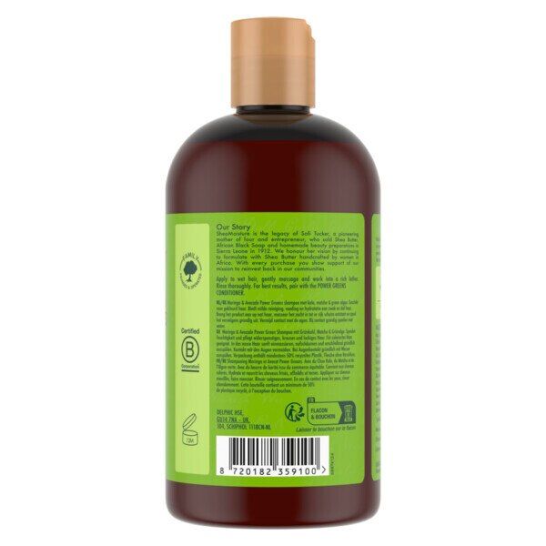 Shea Moisture Moringa & Avocado Power Greens Shampoo 384ml
