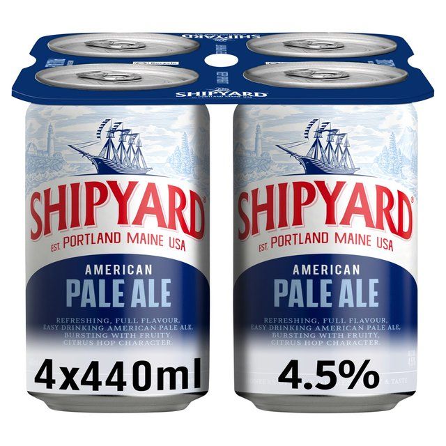 Shipyard American Pale Ale Beer Cans 4 x 440ml