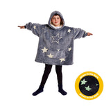 Silentnight Snugsie Kids Glow In The Dark Hoody Denim