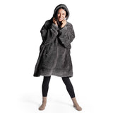 Silentnight Snugsie Oversized Hoody Charocal Glitter