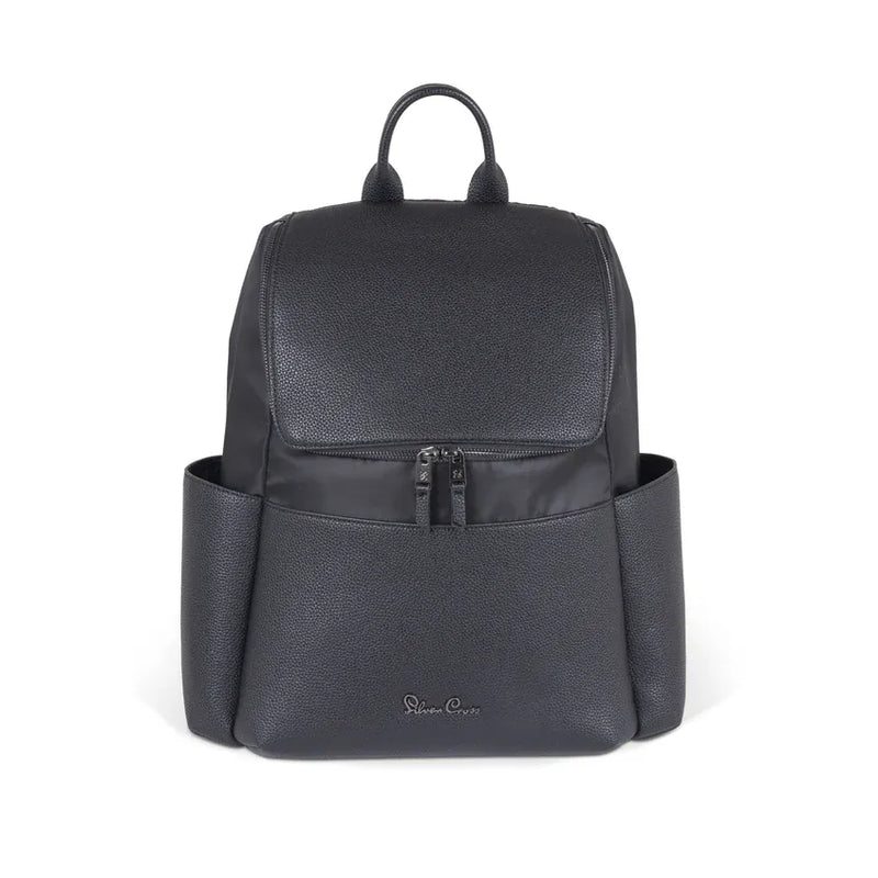 Silver Cross changing backpack black vegan leather, UK version