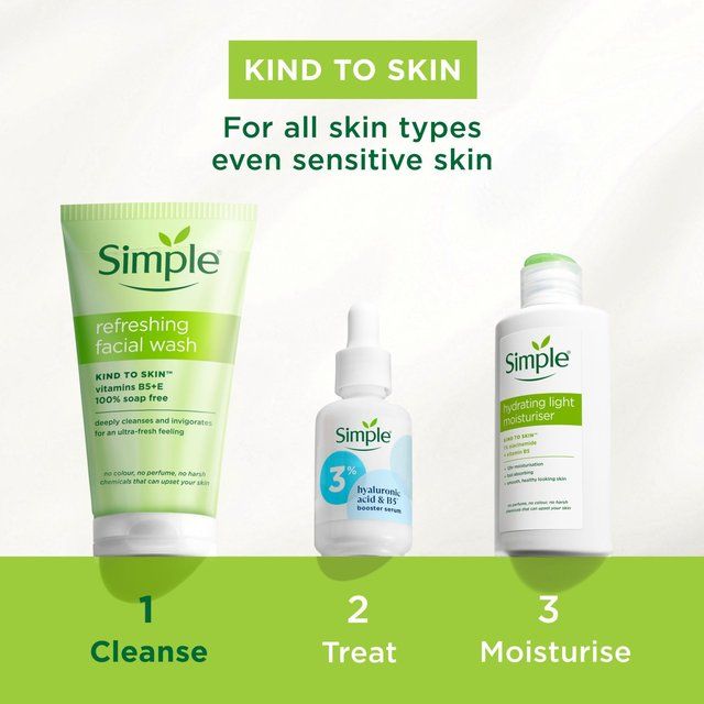 Simple Kind to Skin Refreshing Facial Gel Wash 150ml