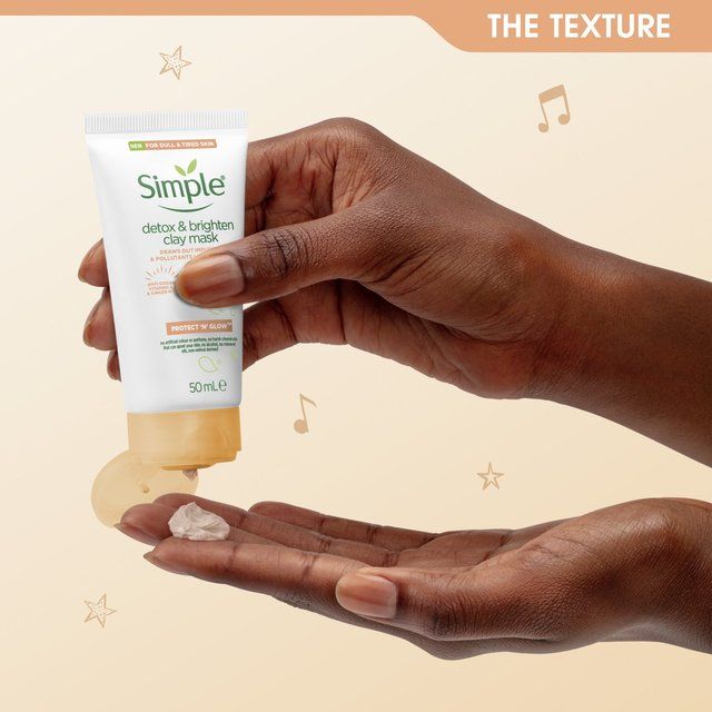 Simple Protect 'N' Glow Detox & Brighten Clay Face Mask 50ml