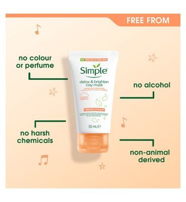 Simple Protect 'N' Glow Detox & Brighten Clay Mask 50ML