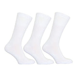 Simply Mens Memory Cushioned Socks (Pack Of 3) (11-14) White / 1EA