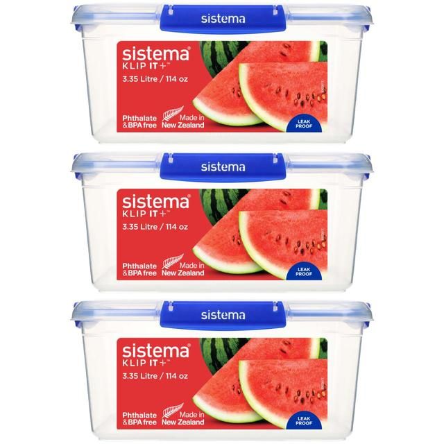 Sistema Klip It Plus Food Storage Container 3x3.35L