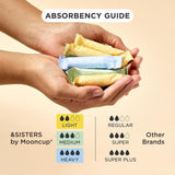 &SISTERS by Mooncup Gynaecologist Approved Non-Applicator Tampons Heavy 14 per pack