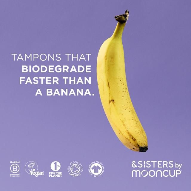 &SISTERS by Mooncup Gynaecologist Approved Non-Applicator Tampons Medium 16 per pack