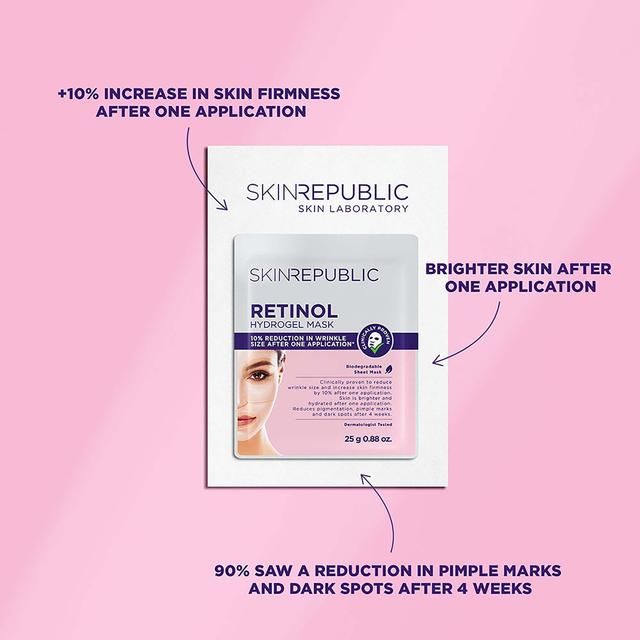 Skin Republic Biodegradable Retinol Hydrogel Sheet Face Mask