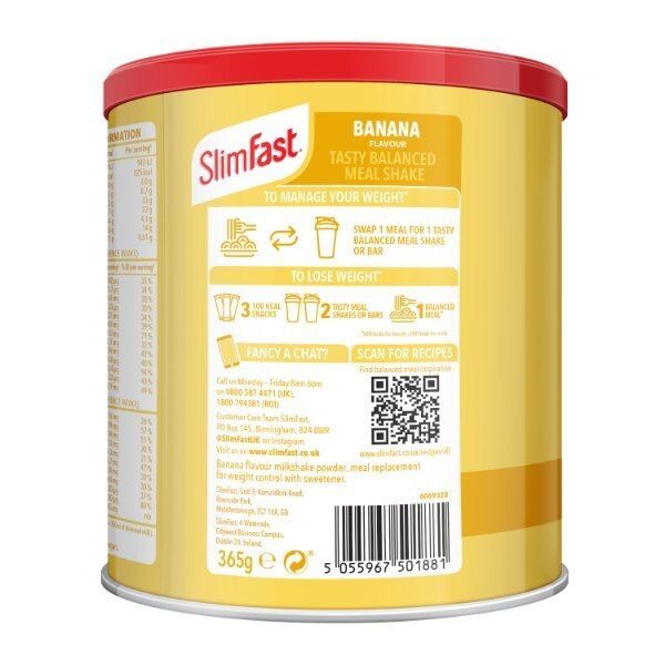 Slimfast Powder Tin Banana 365G
