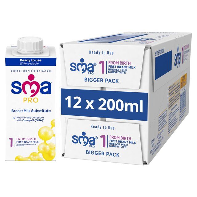 SMA PRO First Infant Milk 12 x 200ml