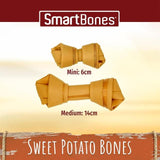 SmartBones 2 Medium Sweet Potato Rawhide Free Bone Dog Treats   158g